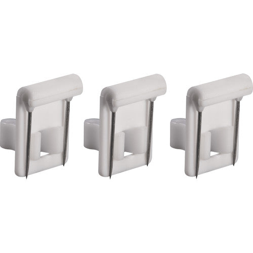 Shure RPM40VM/W Vampire Clip pour micros-cravates TwinPlex, paquet de 3 - Blanc