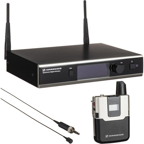 Sennheiser SL LAVALIER SET DW-4-US R SpeechLine Digital Wireless SL Lavalier Set DW-4-US R Wireless Mic System with Rackmount Kit