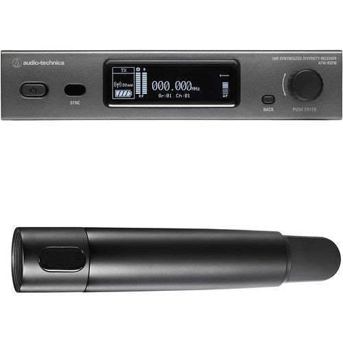 Audio-Technica ATW-3212 Système de microphone portable sans fil série 3000, sans capsule micro – DE2 : 470 à 530 MHz