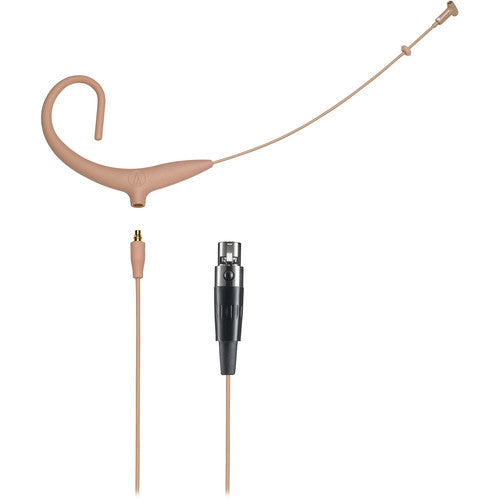 Audio-Technica BP894xCT4-TH MicroSet Cardioid Condenser Headworn Microphone and Detachable Cable - Beige, TA4F