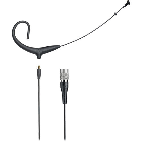 Audio-Technica BP894xcW MicroSet Cardioid Condenser Headworn Microphone and Detachable Cable - Black, 4-Pin Hirose