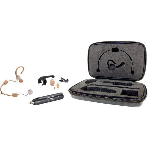 Audio-Technica BP892x-TH MicroSet Subminiature Omnidirectional Condenser Headworn Microphone - Beige