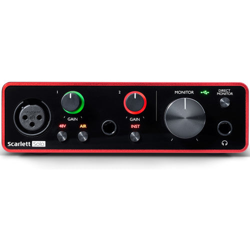 Focusrite Scarlett Solo 2x2 USB Audio Interface (3rd Generation)