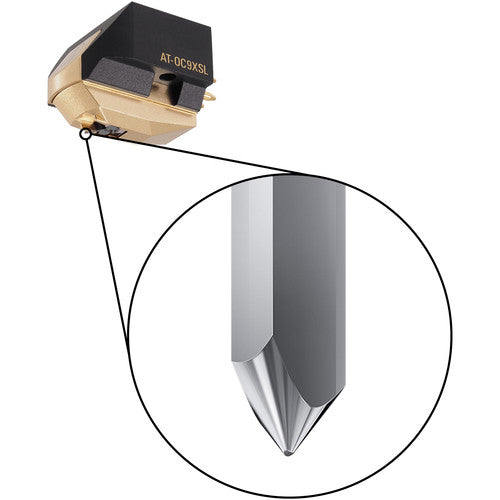 Audio-Technica AT-OC9XSL Dual Moving Coil Cartridge (Special Line Contact Stylus) - Black