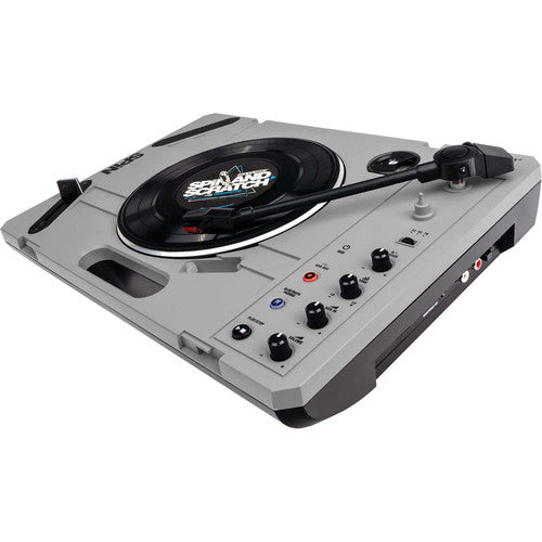 Reloop SPIN Portable Turntable System with Scratch Vinyl