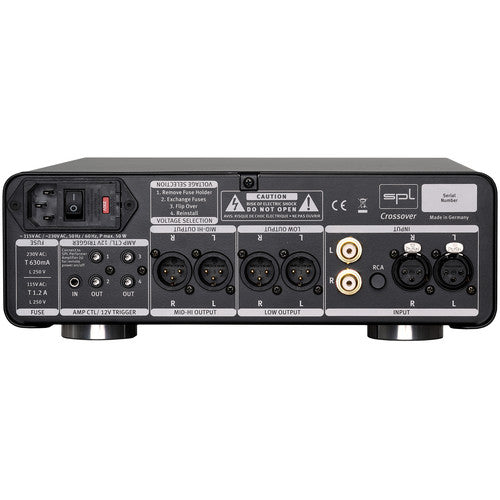 SPL CROSSOVER Crossover analogique actif 2 voies pour applications audio professionnelles et Hi-Fi (noir)