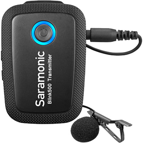 Saramonic Blink 500 B2 Système de microphone sans fil Omni Lavalier 2,4 GHz pour appareil photo numérique pour 2 personnes
