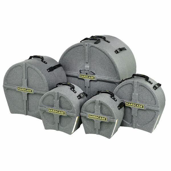 Hardcase HPSTANDARDG 5 pièces Standard Drum Cased Set (Granite)