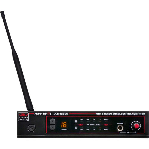 Galaxy Audio AS-950-2n Système de moniteur de pack jumeau dans l'oreille sans fil (N: 518 à 542 MHz)