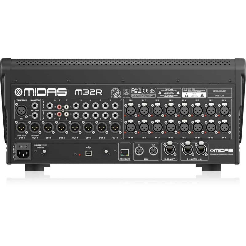 Midas M32R LIVE Digital Console for Live Performance and Studio Recording - Red One Music