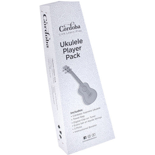 Cordoba PROTEGE Soprano Ukulele Player Pack (Mahogany)