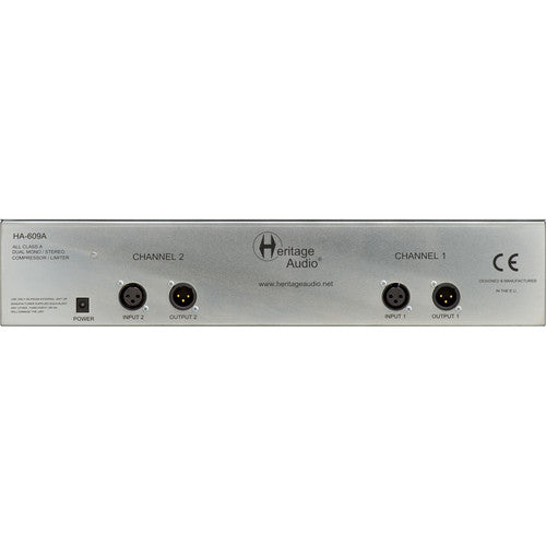 Heritage Audio HA609A Dual-Channel Bus Compressor/Limiter - Red One Music