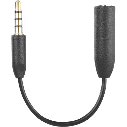 Saramonic SR-UC201 Câble adaptateur TRS femelle 3,5 mm vers TRRS mâle 3,5 mm pour smartphones (3")