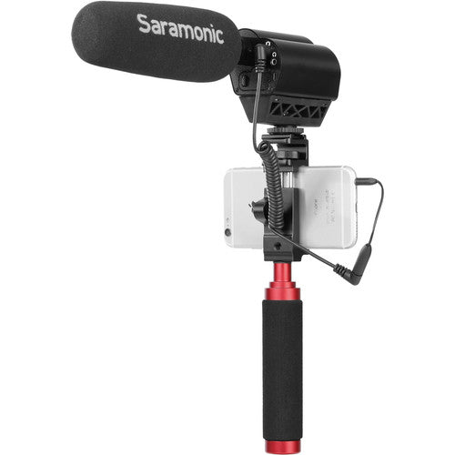 Saramonic SR-UC201 Câble adaptateur TRS femelle 3,5 mm vers TRRS mâle 3,5 mm pour smartphones (3")