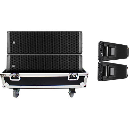 ProX X-RCF-HDL20ALAX2W Flight-Road Case for 2 x RCF HDL 20-A Line Array Modules