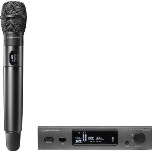 Audio-Technica ATW3212N-C710-EE1 3000 Series Network Wireless Handheld Microphone System with ATW-C710 Capsule - Red One Music