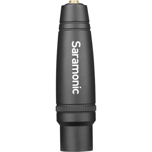 Adaptateur Saramonic C-XLR+ 3,5 mm TRS femelle vers XLR mâle avec convertisseur d'alimentation fantôme