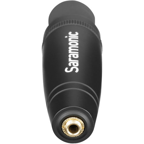 Adaptateur Saramonic C-XLR+ 3,5 mm TRS femelle vers XLR mâle avec convertisseur d'alimentation fantôme