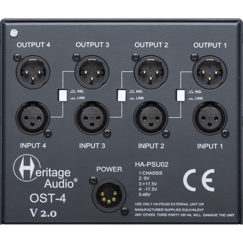 Heritage Audio OST4V2 4-slot 500 Series Chassis