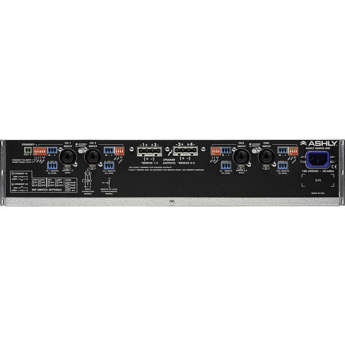 Amplificateur de puissance Ashly CA 1.04 4 x 1000 W/4 Ohms, 500 W/8 Ohms, 1000 W/70 V