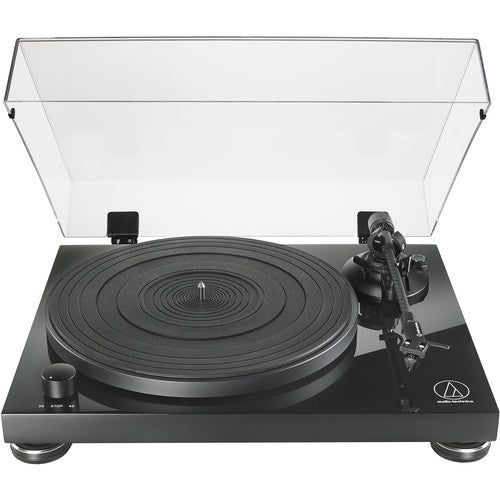 Audio-Technica AT-LPW50PB Platine vinyle stéréo à deux vitesses entièrement manuelle