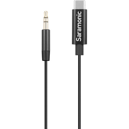 Saramonic SR-C2001 Câble adaptateur TRS mâle vers USB Type-C 3,5 mm pour audio mono/stéréo vers Android (9")