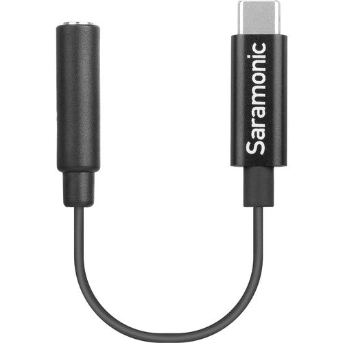 Saramonic SR-C2003 Câble adaptateur TRS femelle vers USB Type-C 3,5 mm pour audio mono/stéréo vers Android (3")