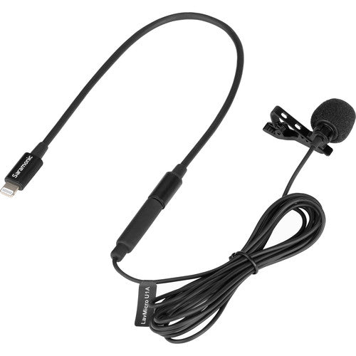 Saramonic LAVMICRO Omnidirectional Lavalier Microphone w/ Lightning Connector for iOS Devices (6.5' Cable)