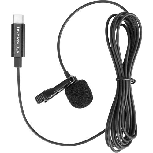 Saramonic LAVMICRO Microphone cravate omnidirectionnel avec connecteur USB Type-C pour appareils Android (câble de 6,5')