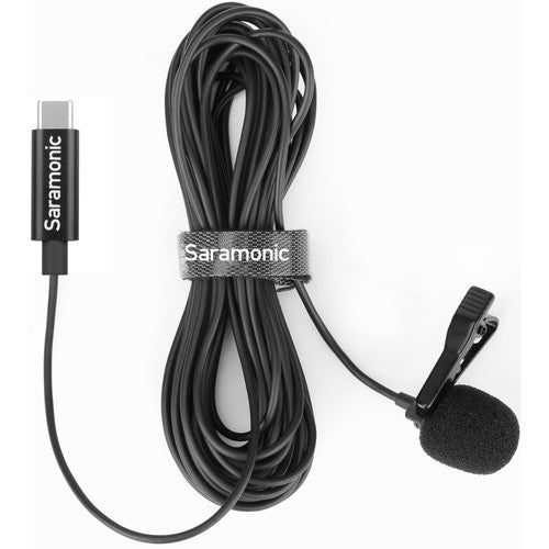 Saramonic LAVMICRO U3B Omnidirectional Lavalier Microphone w/ USB Type-C Connector for Android Devices (19.6' Cable)