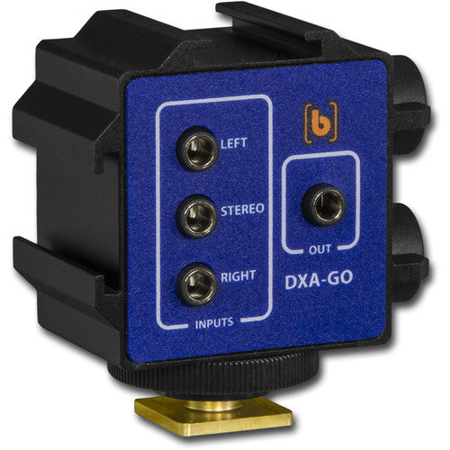 Adaptateur/support à deux canaux Beachtek DXA-GO pour récepteur et caméra sans fil GO