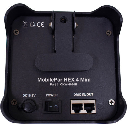 ColorKey CKW-6020B MobilePar Mini Hex 4 Wireless Battery-Powered RGBAW+UV LED Fixture