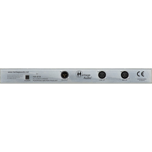 Heritage Audio HA-81A Channel Strip avec préampli micro 73 styles et EQ 81 styles British-Spec Hybrid Channel Strip