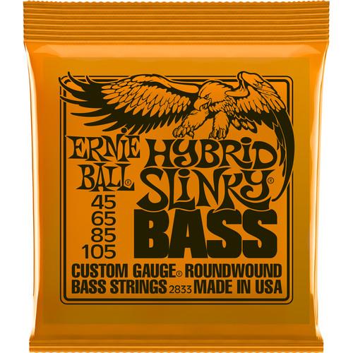 Ernie Ball Bass Hybrd Slinky 2833Eb Hybrid Slinky Nickel Wound Electric Bass Strings - Red One Music