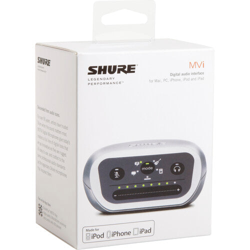 Shure MOTIV MVI Interface audio USB monocanal - Argent