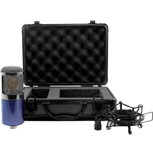 MXL REVELATION MINI FET Microphone à condensateur cardioïde à large membrane (bleu/chrome)