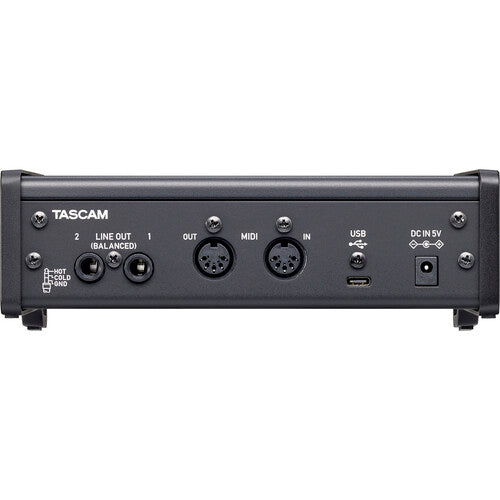 Tascam US-2x2HR Desktop 2x2 USB Type-C Audio/MIDI Interface