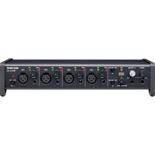 Tascam US-4x4HR Interface audio/MIDI USB Type-C 4x4 de bureau