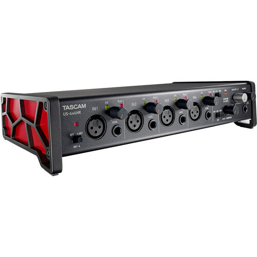 Tascam US-4x4HR Interface audio/MIDI USB Type-C 4x4 de bureau