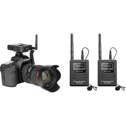 Saramonic WIRELESS 2-Person Camera-Mount Digital Omni Lavalier Microphone System for Cameras and Smartphones (2.4 GHz)