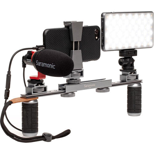 Kit vidéo pour smartphone Saramonic MOBILEVIDEO avec plate-forme stabilisatrice et microphone