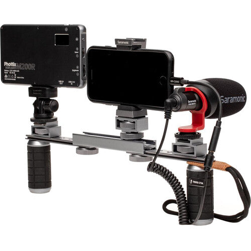 Kit vidéo pour smartphone Saramonic MOBILEVIDEO avec plate-forme stabilisatrice et microphone