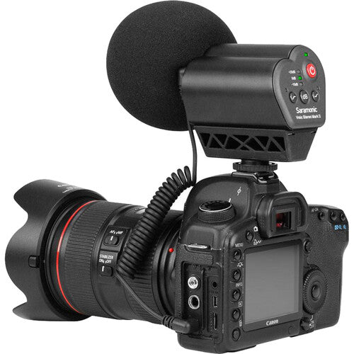 Saramonic VMIC stéréo Mark II Microphone stéréo-condenseur à montage de caméra