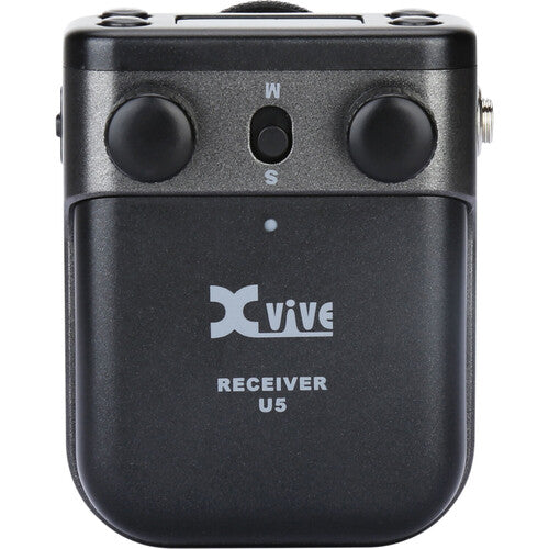 Xvive Audio XVIVE-U5R Récepteur sans fil numérique double canal pour caméras - 2,4 GHz 