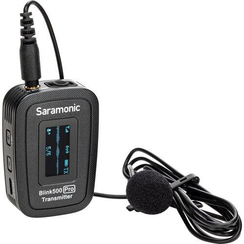 Saramonic BLINK500PRO-B4 Système de microphone omni-cravate numérique sans fil pour 2 personnes pour appareils Lightning iOS (2,4 GHz)