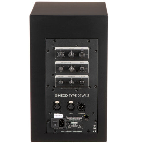 HEDD TYPE 07 MK2 Series Nearfield 2-Way Active Studio Monitor Single (Black) - 7"