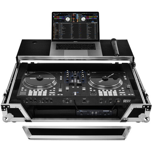 Odyssey FZGSRANEONEW1 Flight Zone Glide Style Flight Case pour contrôleur de logiciel Rane One DJ (argent sur noir)