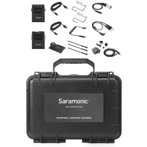 Saramonic UHFWIRELESS Système de microphone omni-cravate sans fil à montage sur caméra (514 à 596 MHz)