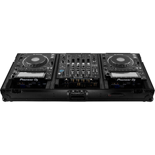 Odyssey FZ12CDJWXD2BL Flight-case cercueil extra profond pour table de mixage DJ 12" et deux lecteurs multimédia grand format (tout noir)