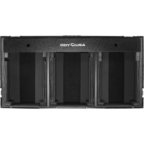 Odyssey FZ12CDJWXD2BL Flight-case cercueil extra profond pour table de mixage DJ 12" et deux lecteurs multimédia grand format (tout noir)